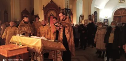 Новогодний молебен в Серафимовском храме