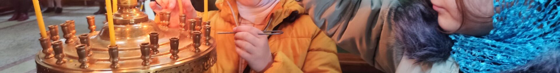 Детская служба в храме преподобного Серафима Саровского в г.Белоозёрске